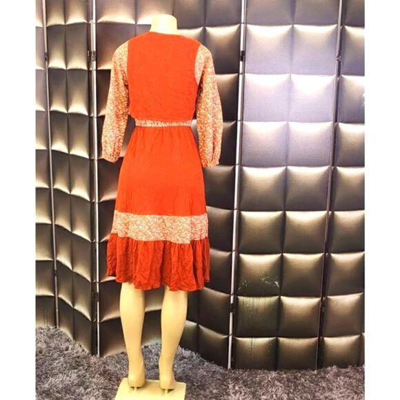 Vintage 2 pc flowery dress - Picture 6 of 6